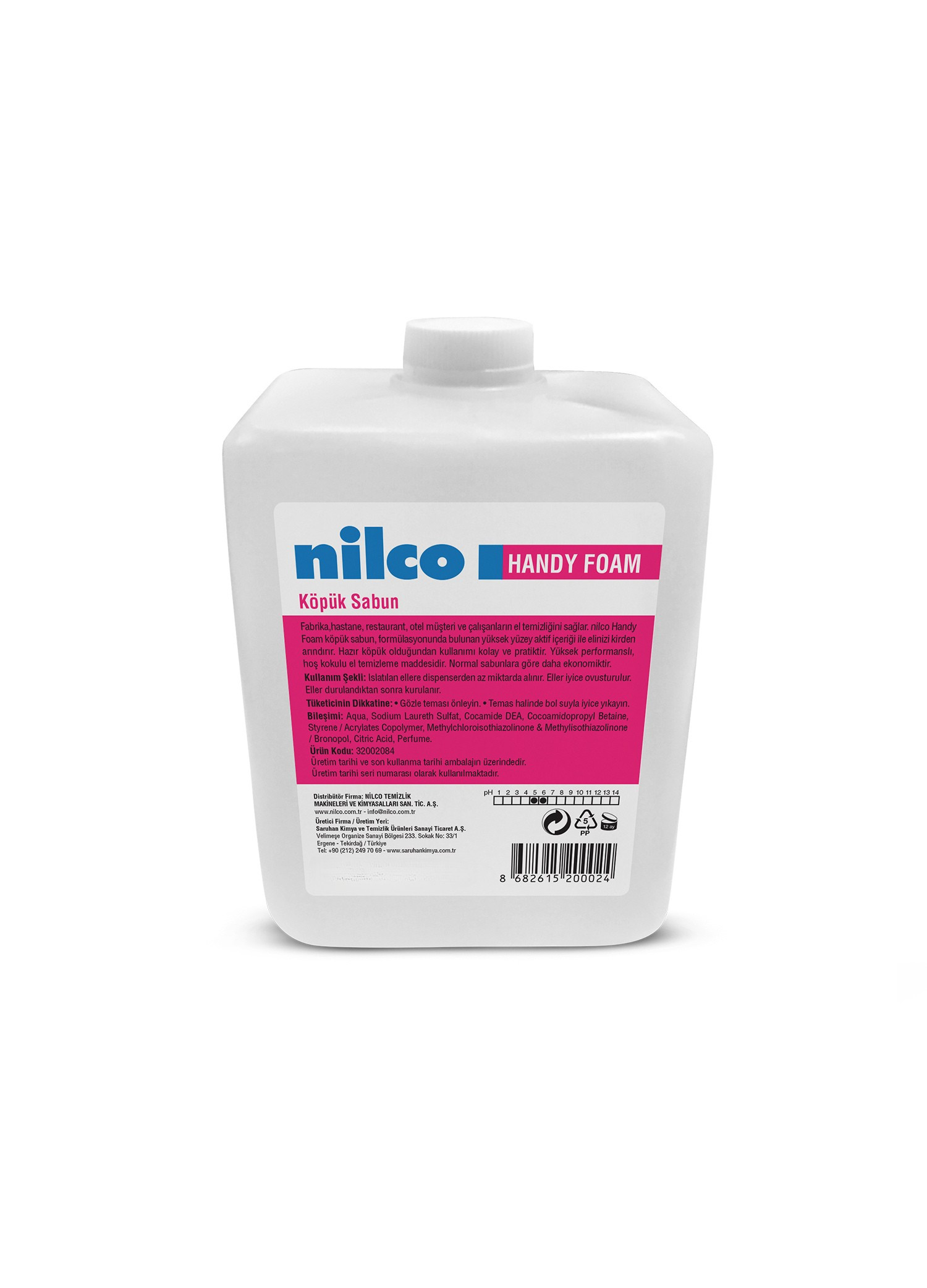  NİLY HANDY FOAM 900 Ml Köpük Sabun Kartuş