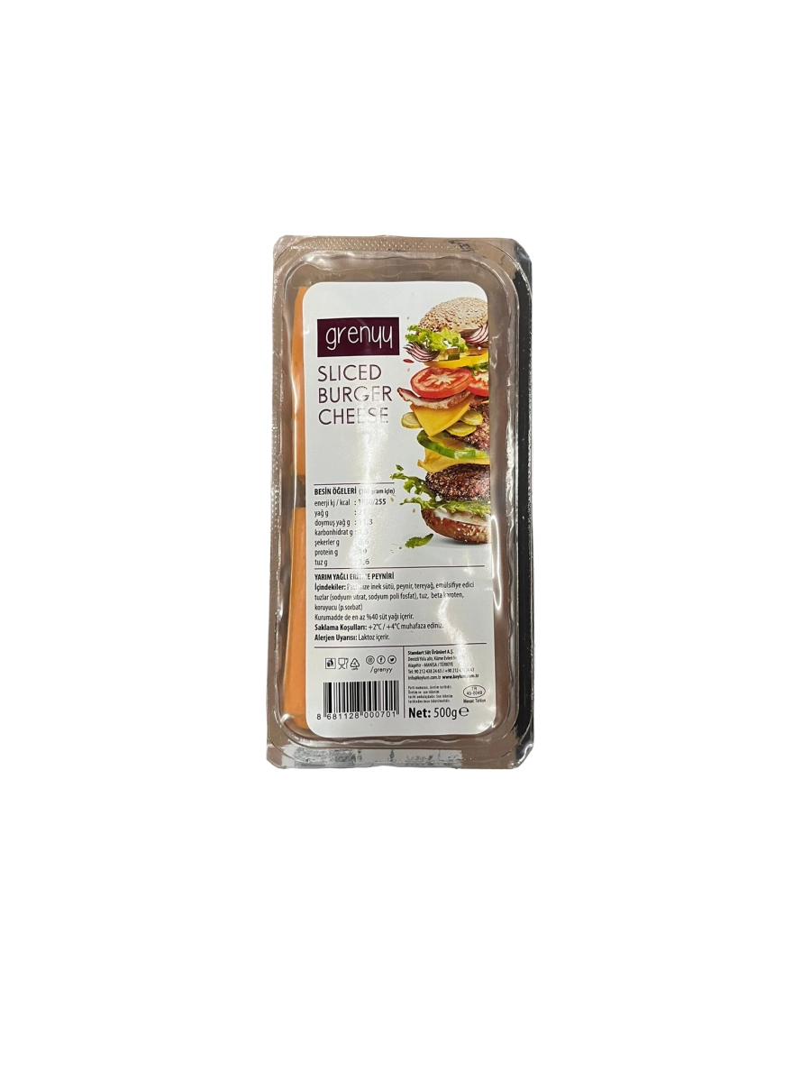  GRENNY DİLİMLİ BURGER PEYNİRİ 500 GR 